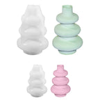 Nordic Round Silicone Vase Mold for Plaster Casting