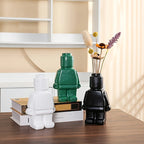 Nordic Ceramic Robot Flower Vase