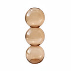  bubble glass vase golden brown-s