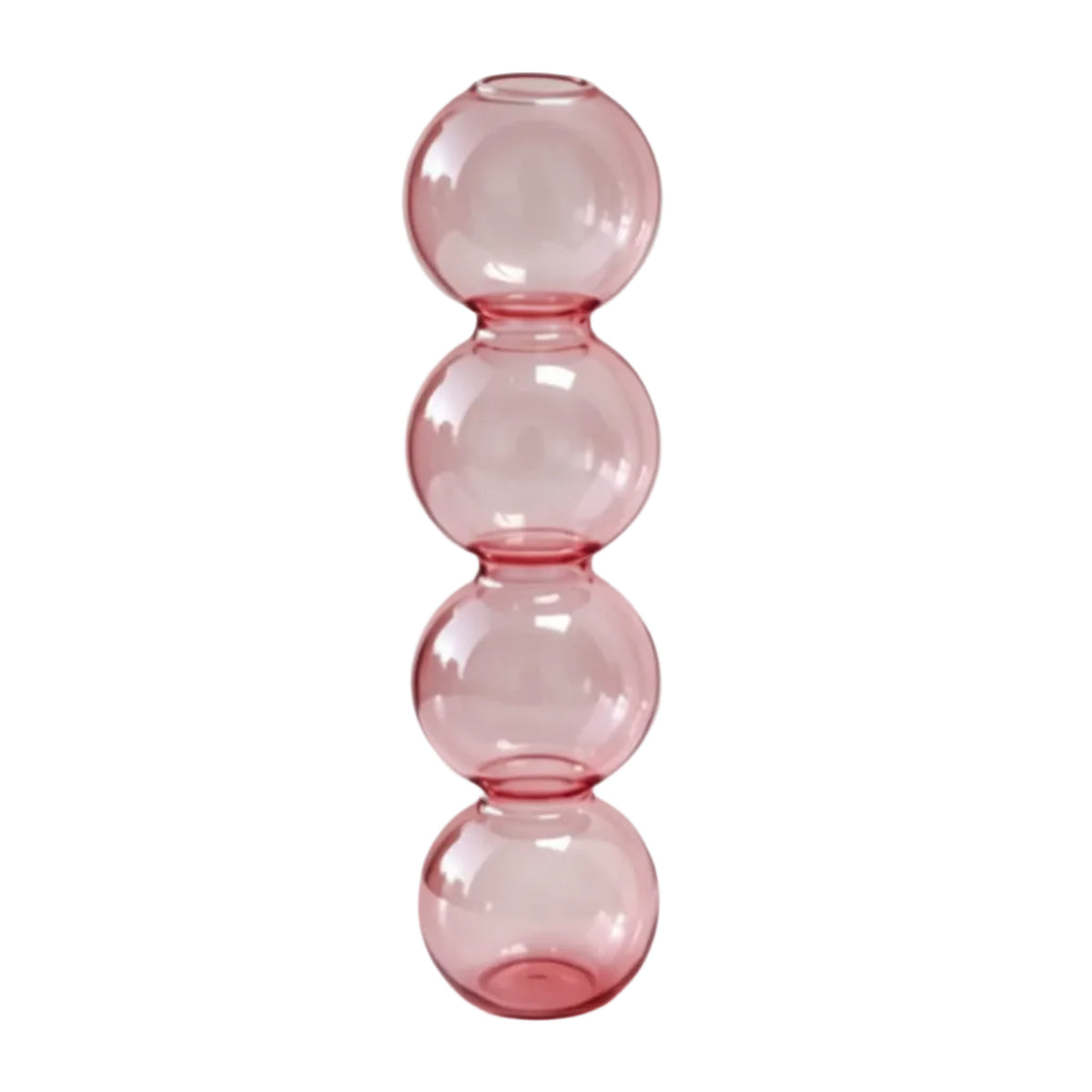  bubble glass vase pink-l