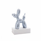 ceramic balloon dog sculpture navy blue