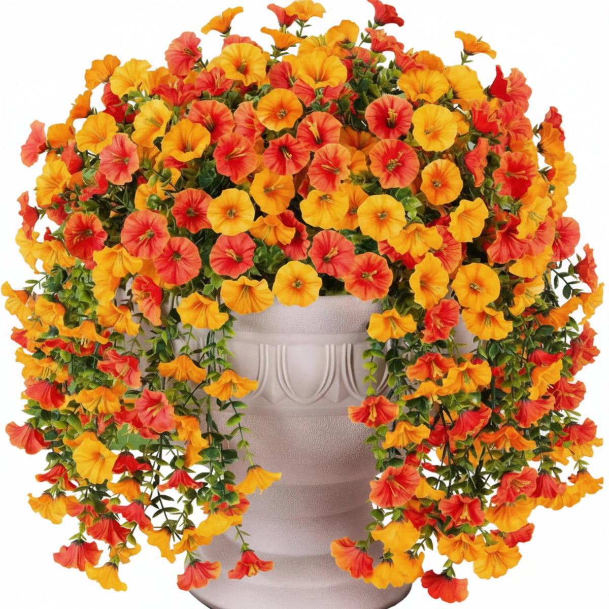 artificial morning glory flower vine light yellow