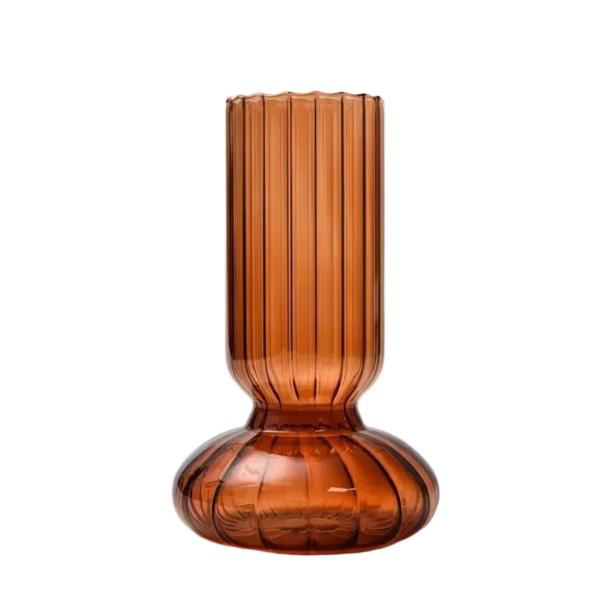striped glass tabletop vase style c