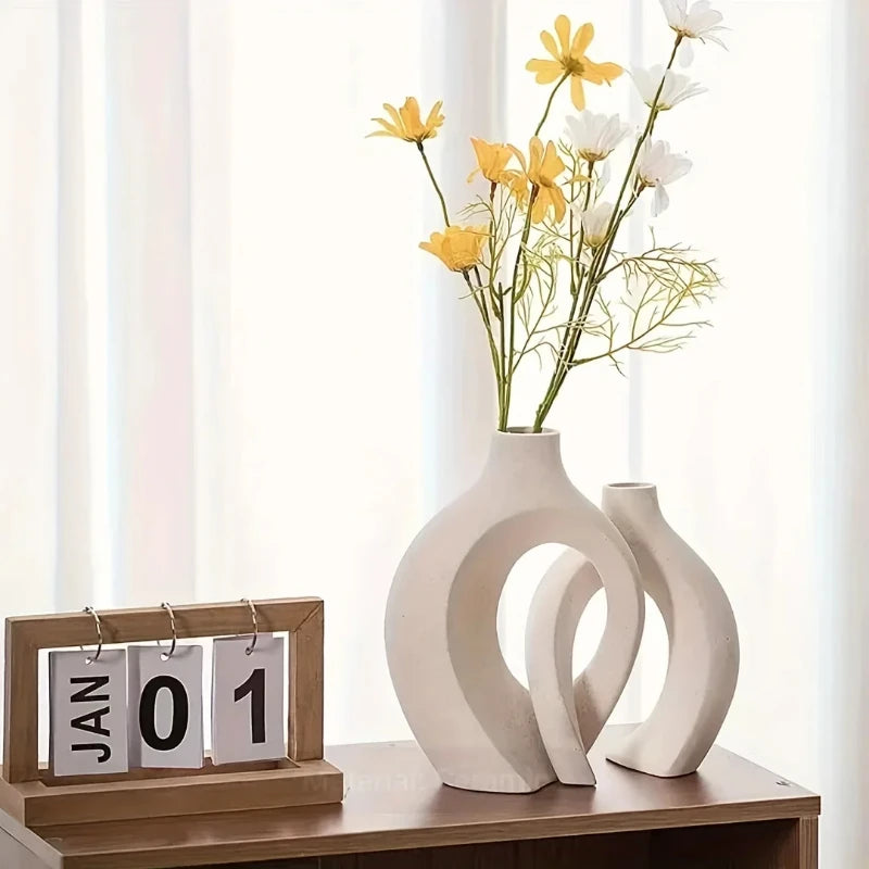 Hollow Nordic Flower Vases