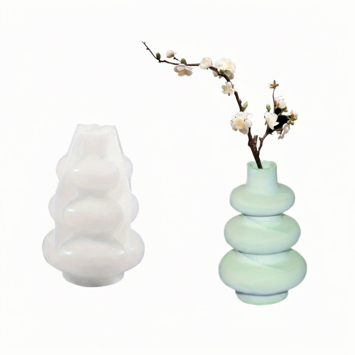 nordic round silicone vase mold 01