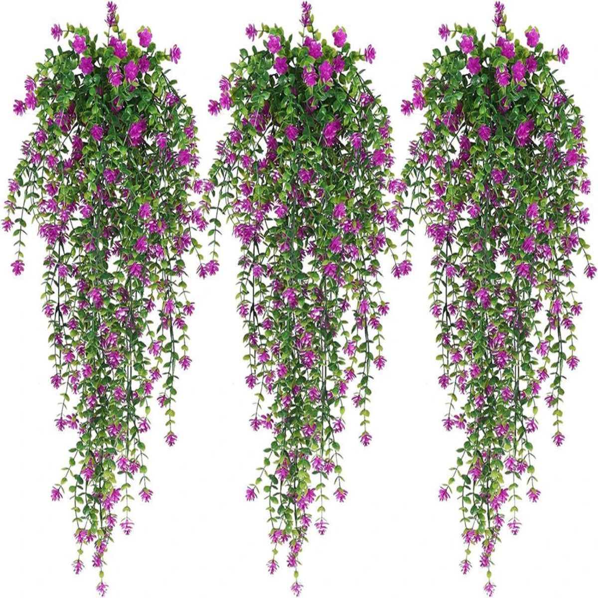 artificial hanging pink flower 