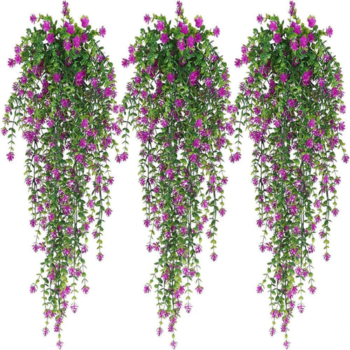 artificial hanging pink flower 