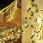 Artificial Ivy Vine String Lights 2M Silk Leaf