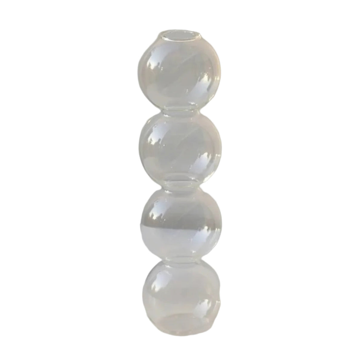  bubble glass vase transparent-l