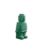 nordic ceramic robot flower vase green