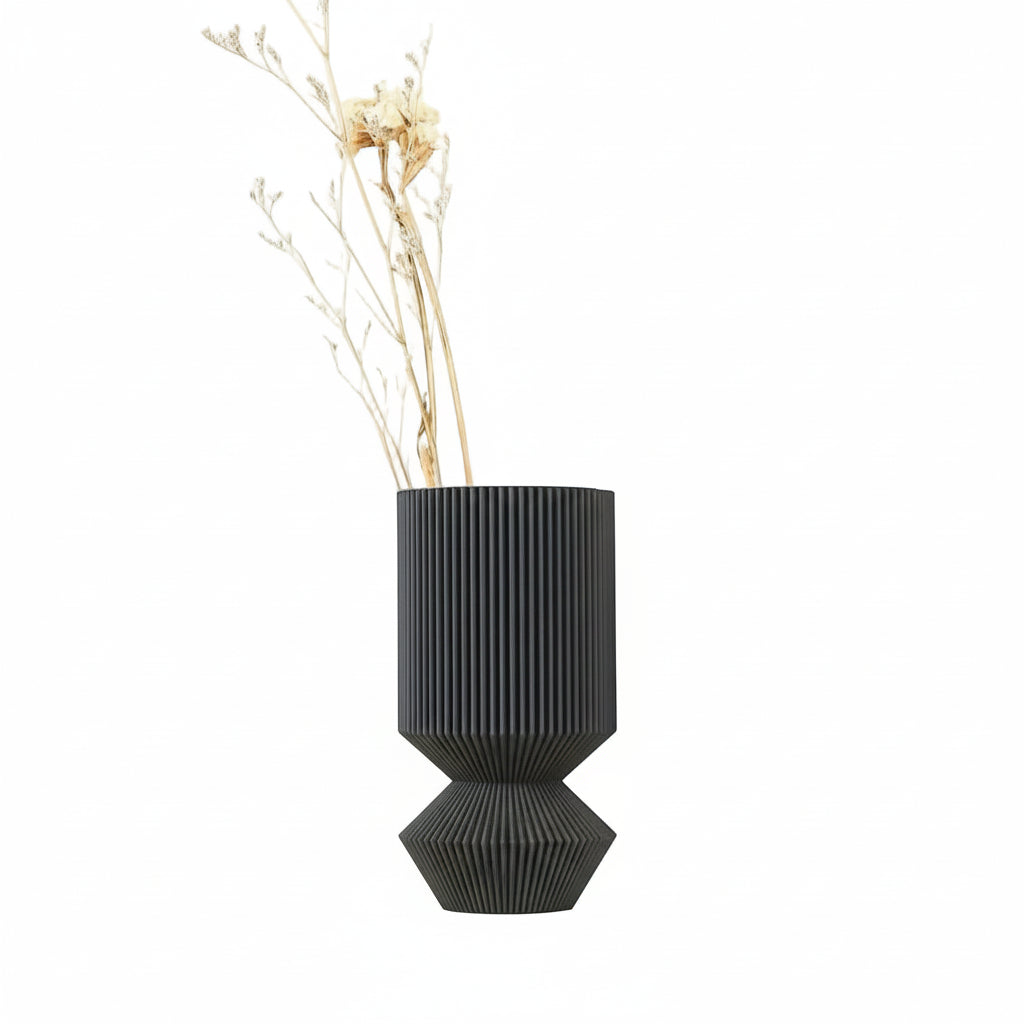 nordic black plastic vase s